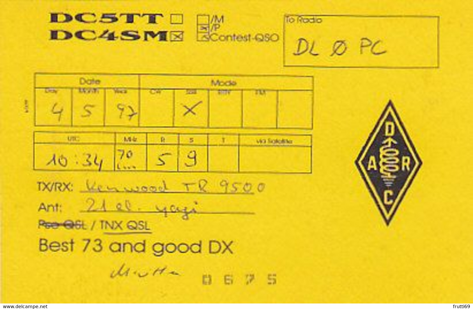 AK 059982 QSL - Germany - Schwäbisch Hall - Radio