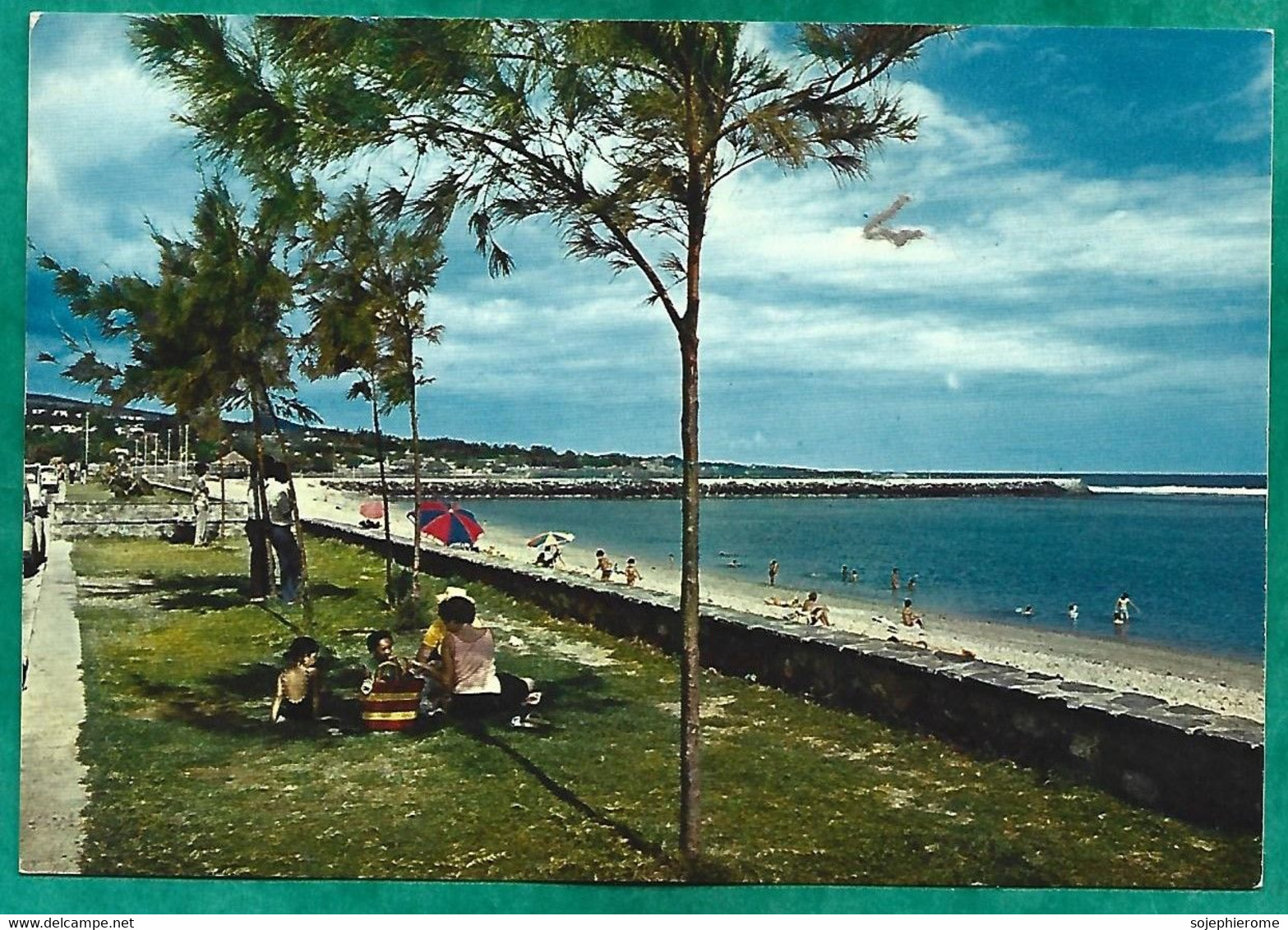 La Plage De Saint-Pierre (île De La Réunion) 2scans Carte Animée Enfants - Saint Pierre