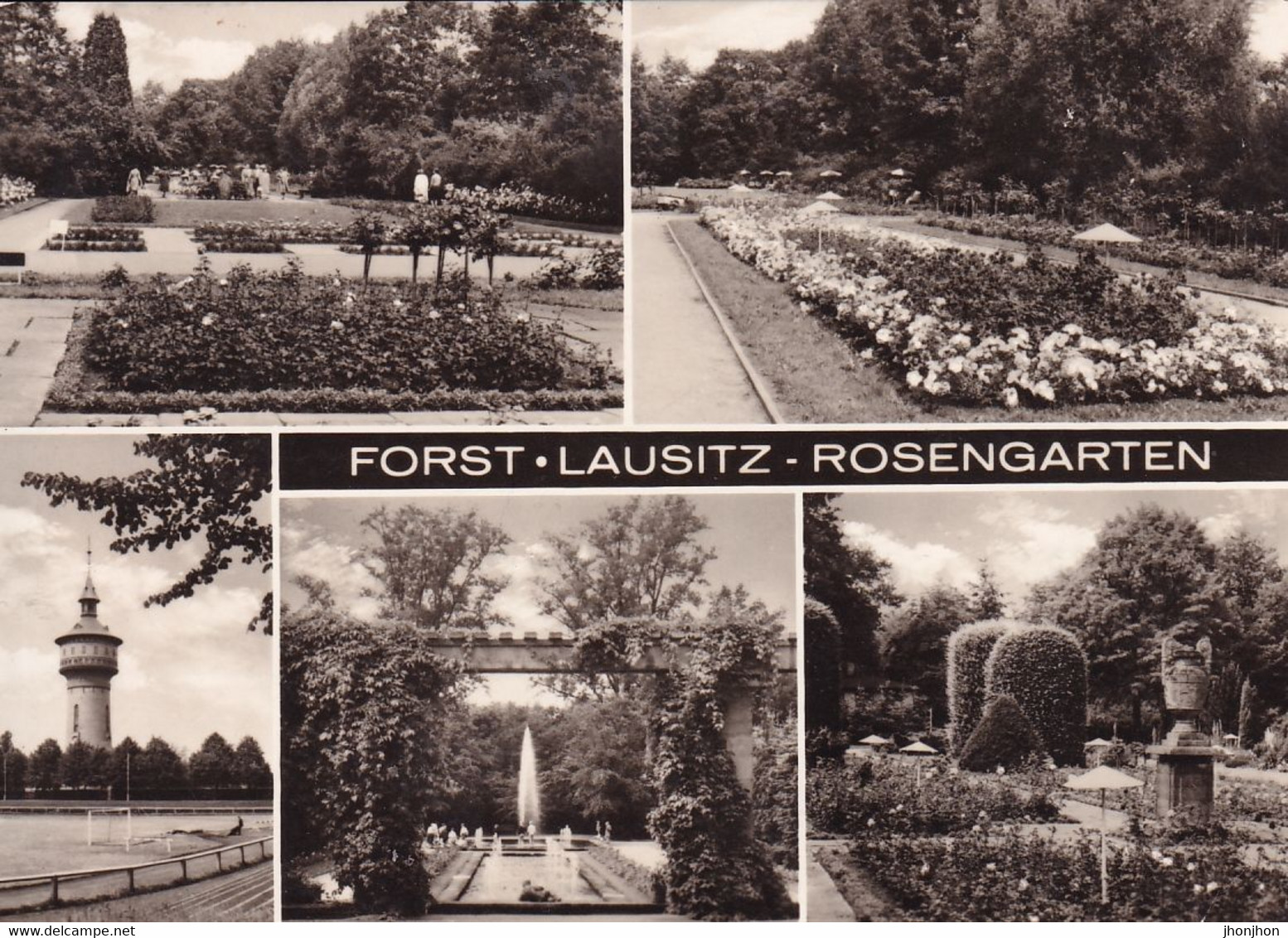 Germany - Postcard Circulated 1970 - Forst(Lausitz) - Rosengarten - Collage Of Images -2/scans - Forst