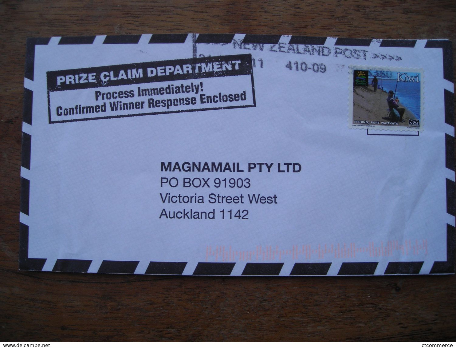 NZM Post Private Post Privé 2009 Fishing Port Waitkato Pêche Kiwi - Lettres & Documents