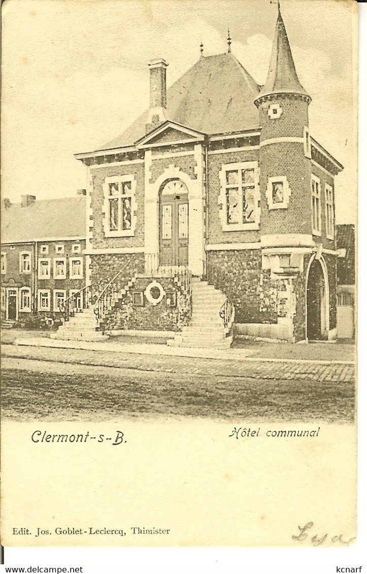 CP De Clermont-sur-Berwinne " Hôtel Communale " - Thimister-Clermont