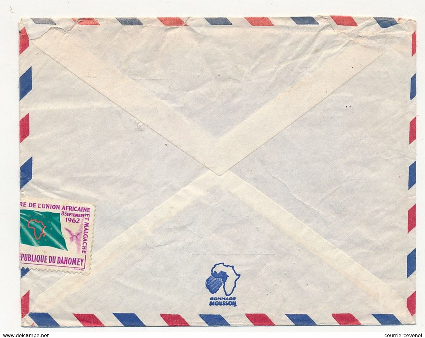 DAHOMEY - 1 Enveloppe Affranchissement Composé - Porto-Novo 2/4/1963 - Bénin – Dahomey (1960-...)