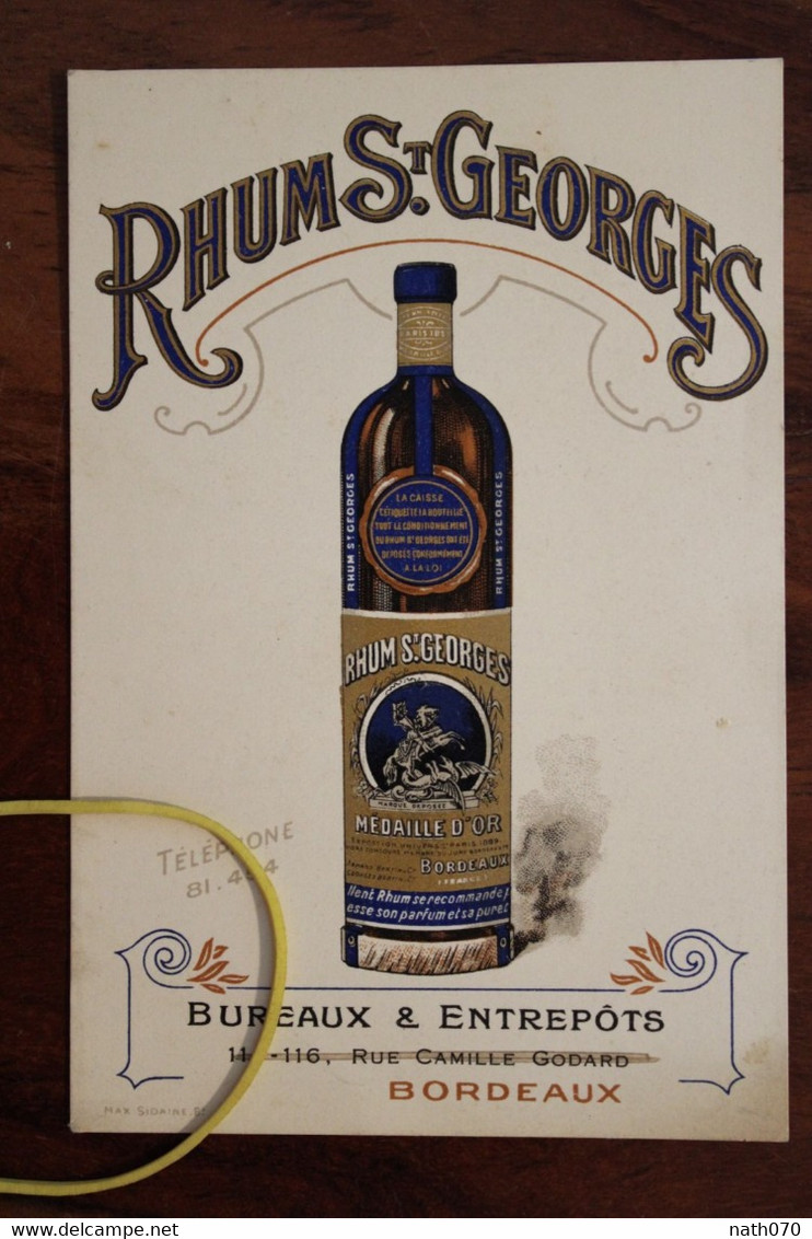 1920's CPA Ak Publicité Pub Illustrateur Rhum St Georges Antilles - Other & Unclassified