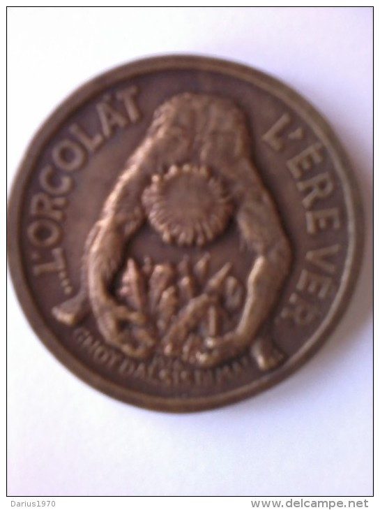 Medaglia In  Bronzo - D. Mm.44 - Caritas -L' Orcolat L' Ere Ver - 1976.  Peso G.33. - Autres & Non Classés