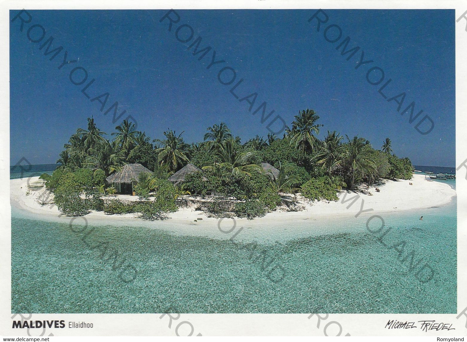 CARTOLINA  ELLAIDHOO,MALDIVE ISLANDS,BOLLO STACCATO,VIAGGIATA 1990 - Maldivas