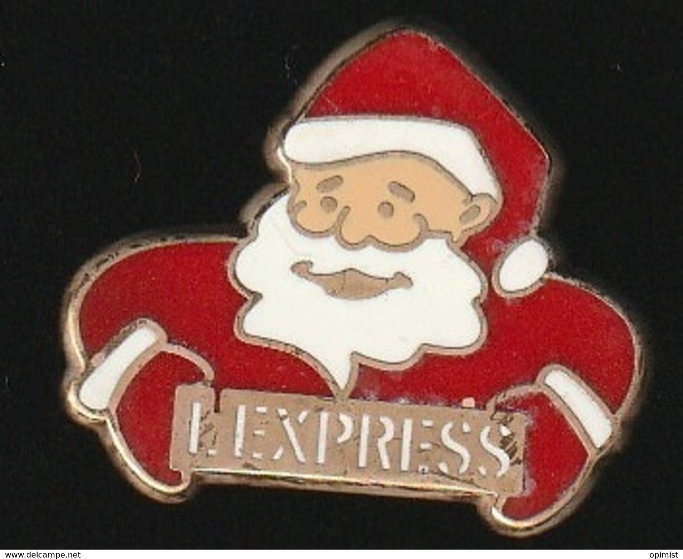 74188-Pin's.l'express.magazine.journal.Presse.Père Noel. - Noël