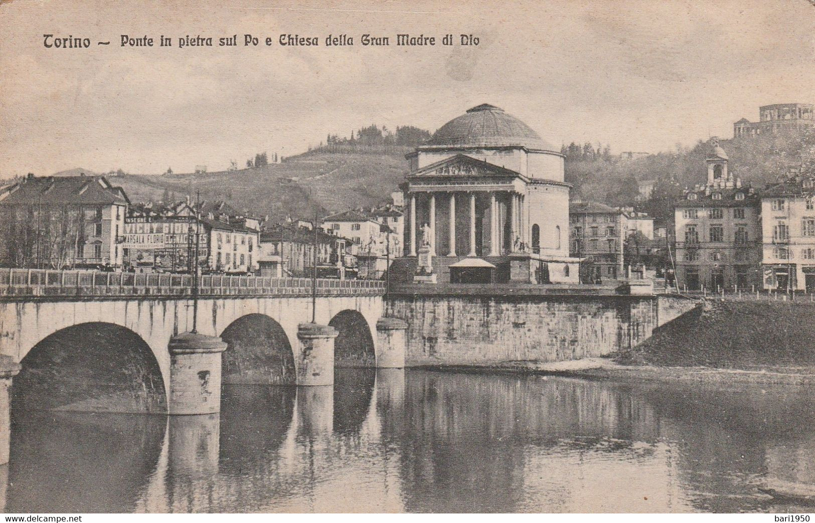 Ponte In Pietra Sul Po E Chiesa Della Gran Madre Di Dio - Fiume Po