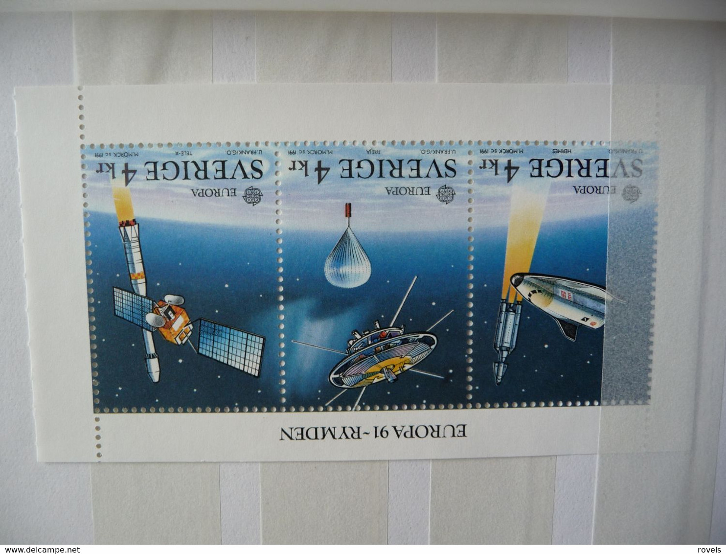 (ZK9) **  Sweden Sverige = EUROPA CEPT 1991 MNH BLOCK Space - Neufs