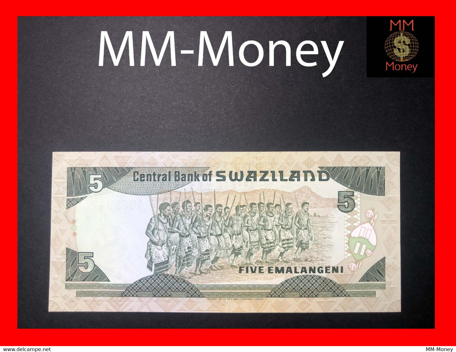 SWAZILAND 5 Emalangeni  1987  P. 14   *scarce*   UNC - Swaziland