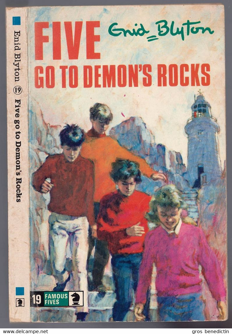 Brockhampton Press - Knight Books - Enid Blyton - Famous Five N°19 -  "Five Go To Demon's Rocks" - 1972 - #Ben&Bly&CD5 - Science Fiction