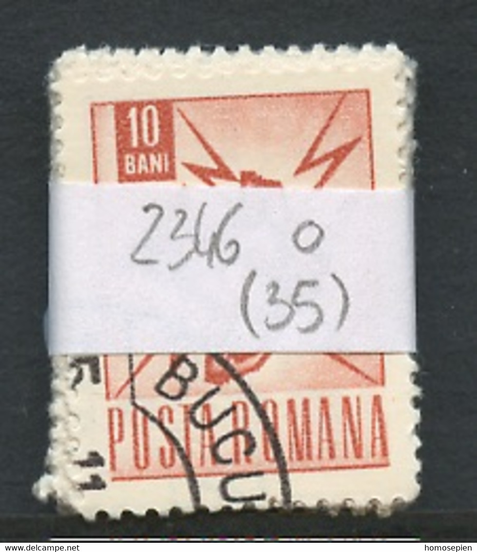 Roumanie - Rumänien - Romania Lot 1967-68 Y&T N°2346 - Michel N°2640 (o) - 10b Cor Postal - Lot De 35 Timbres - Feuilles Complètes Et Multiples