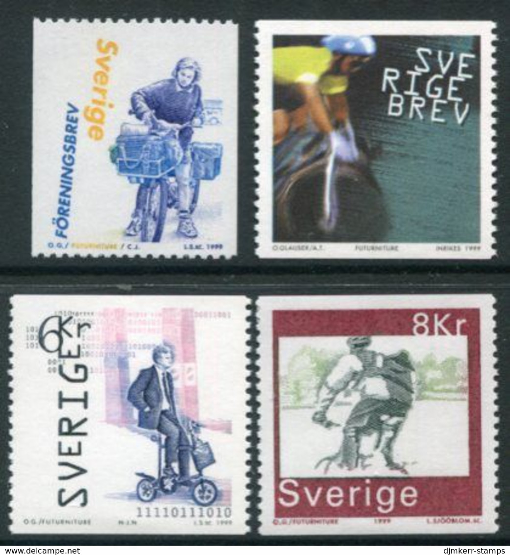 SWEDEN 1999 Bicycles MNH / **    Michel 2118-21 - Unused Stamps