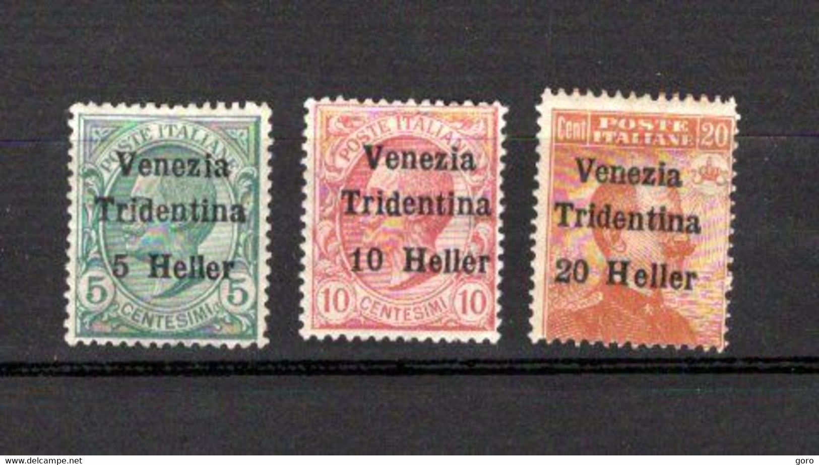 Trentin   1919 .-   Y&T  Nº    28/30    *    ( C/charniere ) - Trentino