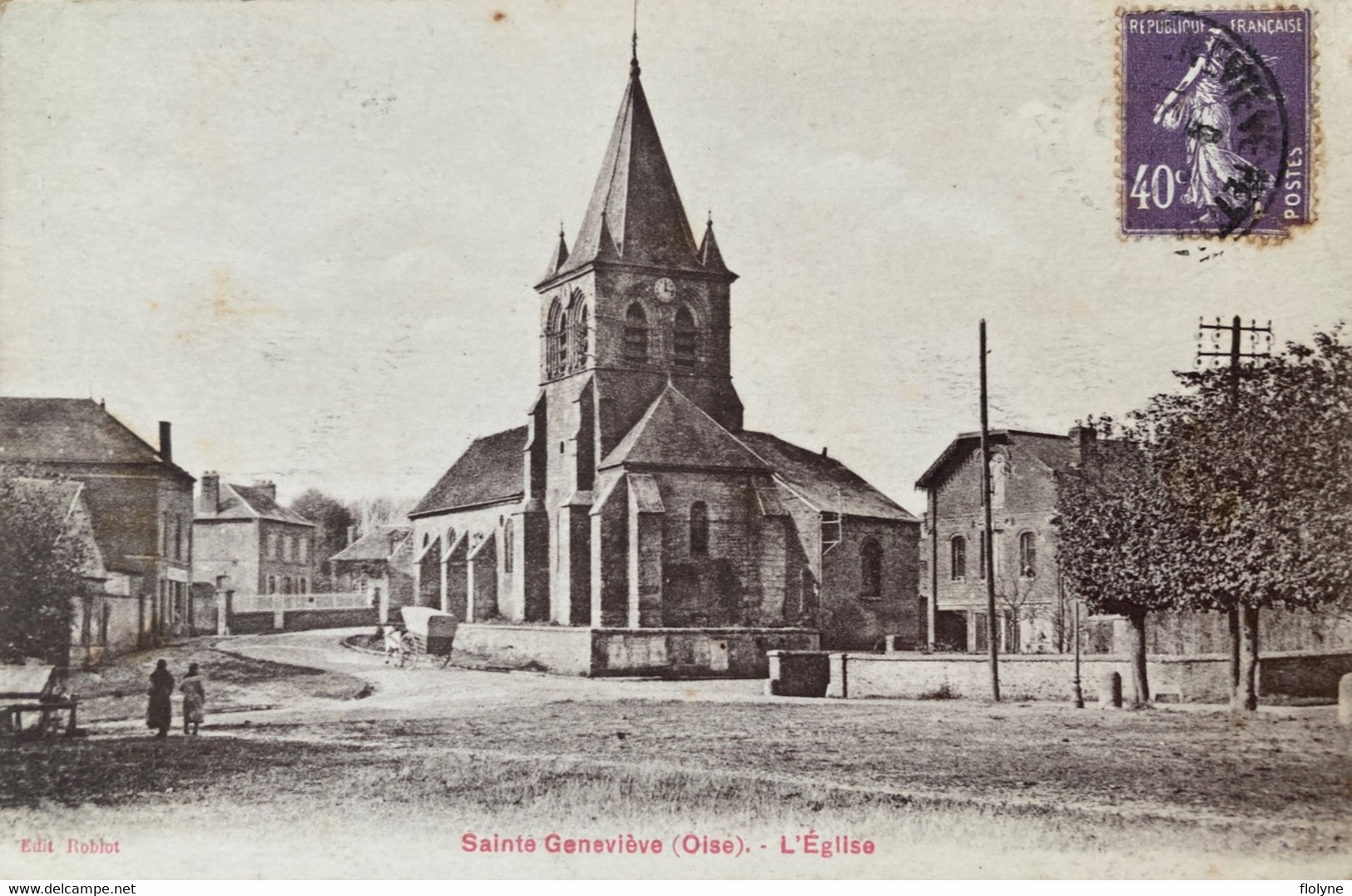 Ste Geneviève - Rue Et L’église Du Village - Sainte-Geneviève