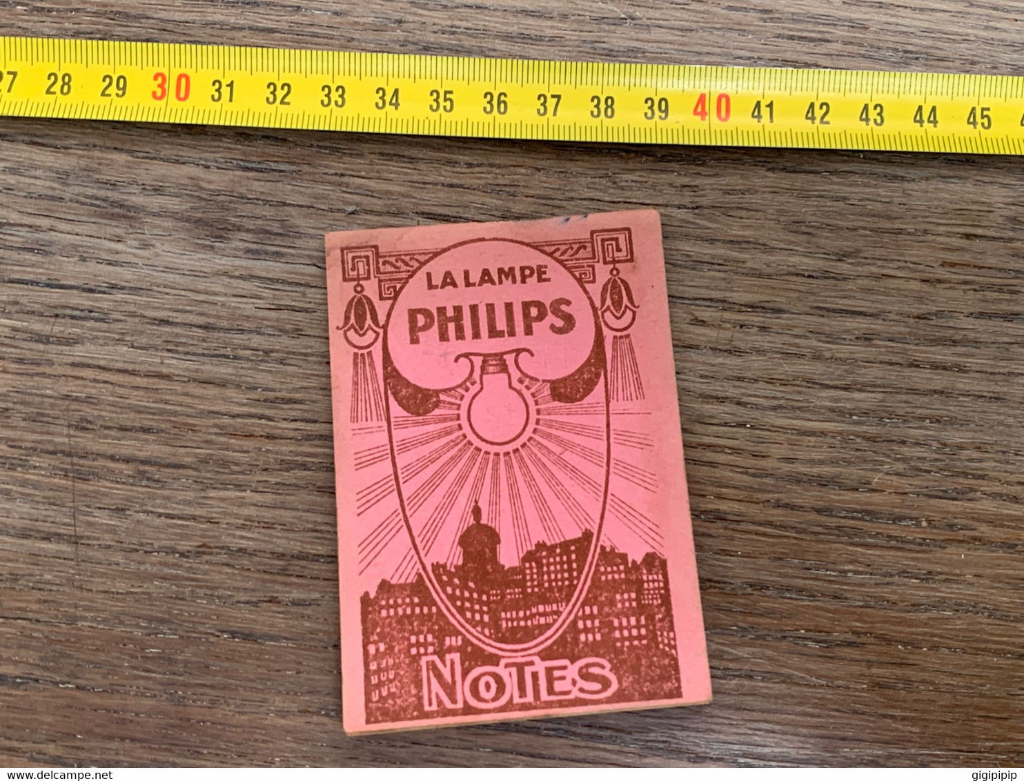 Vieux Papier Calendrier ,carnet De Notes , Calepin Année 1927,publicité Philips Lampe Et Radios.    TBE - Grand Format : 1921-40