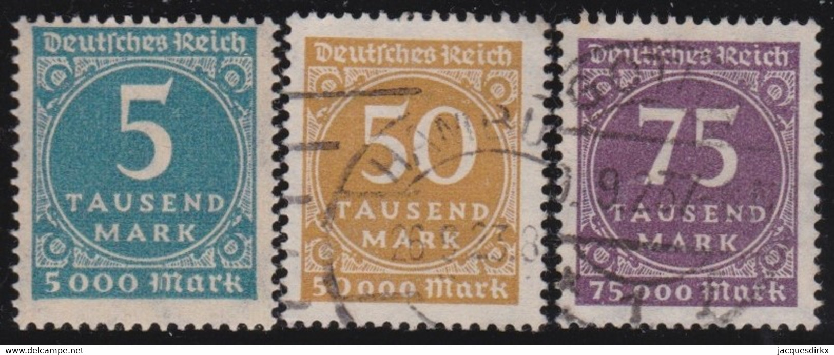 Deutsches Reich   .    Michel      .   274/276     .      O   (274: **)     .     Gestempelt - Used Stamps