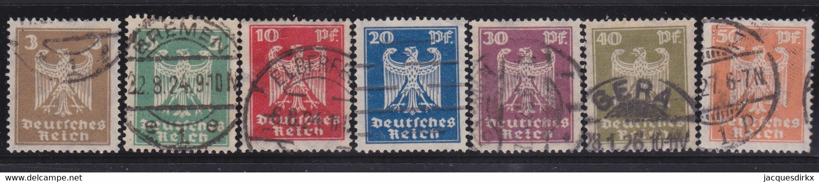 Deutsches Reich   .    Michel      .   355/361        .      O        .     Gestempelt - Gebraucht
