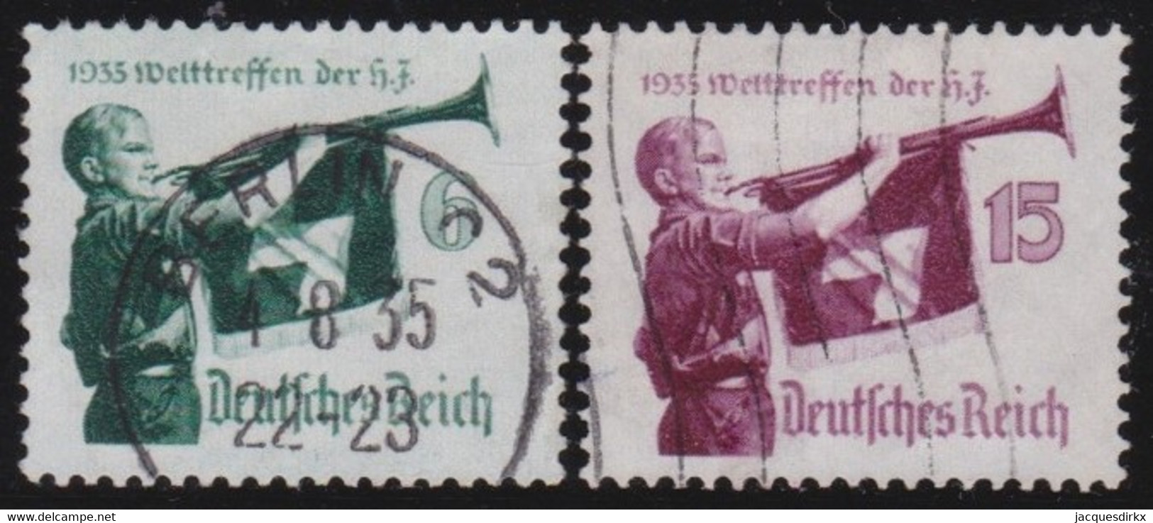 Deutsches Reich   .    Michel      .   584/585     .      O        .     Gestempelt - Gebraucht