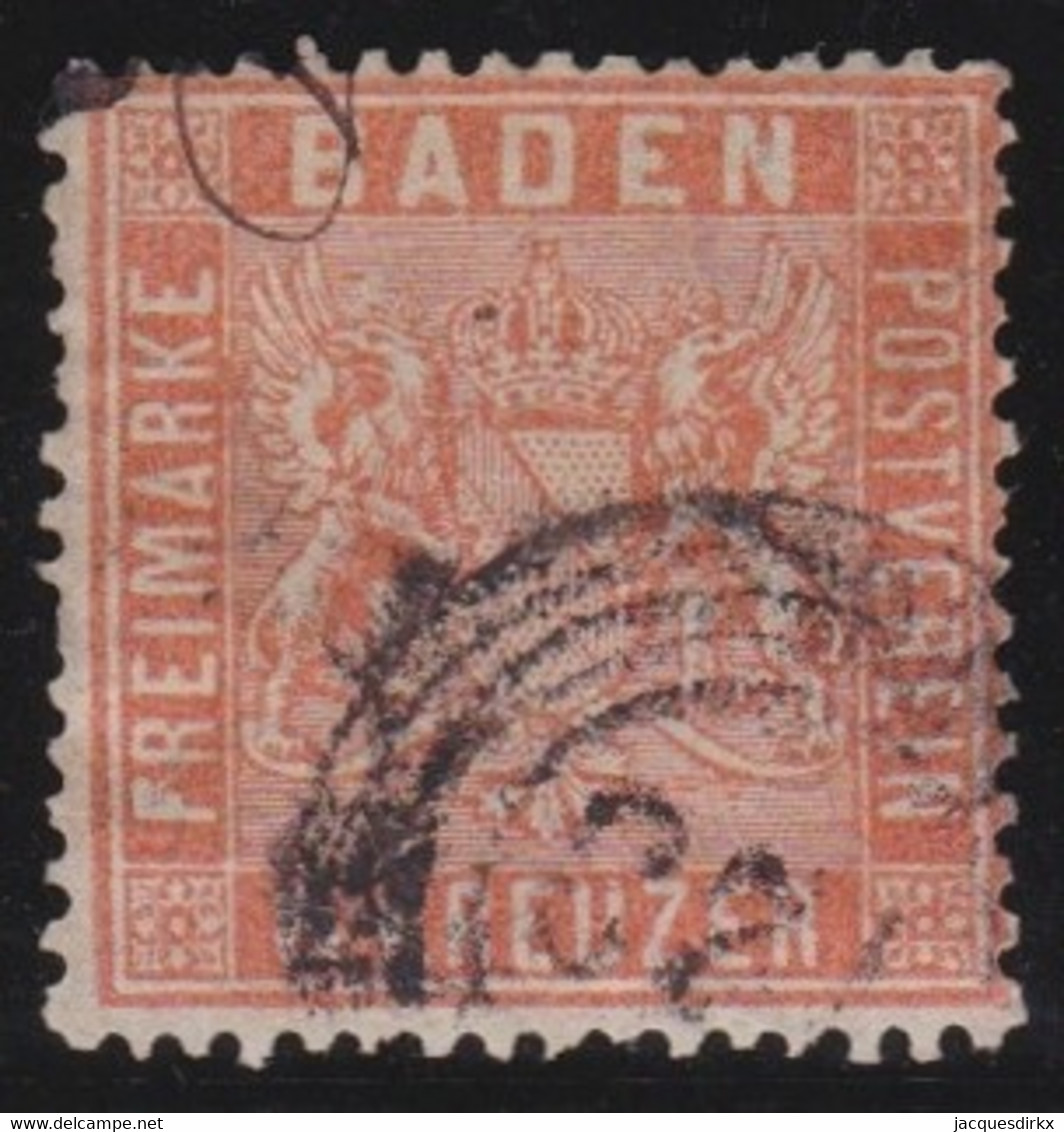 Baden  .    Michel      .  11   (2 Scans)    .      O        .     Gestempelt - Afgestempeld