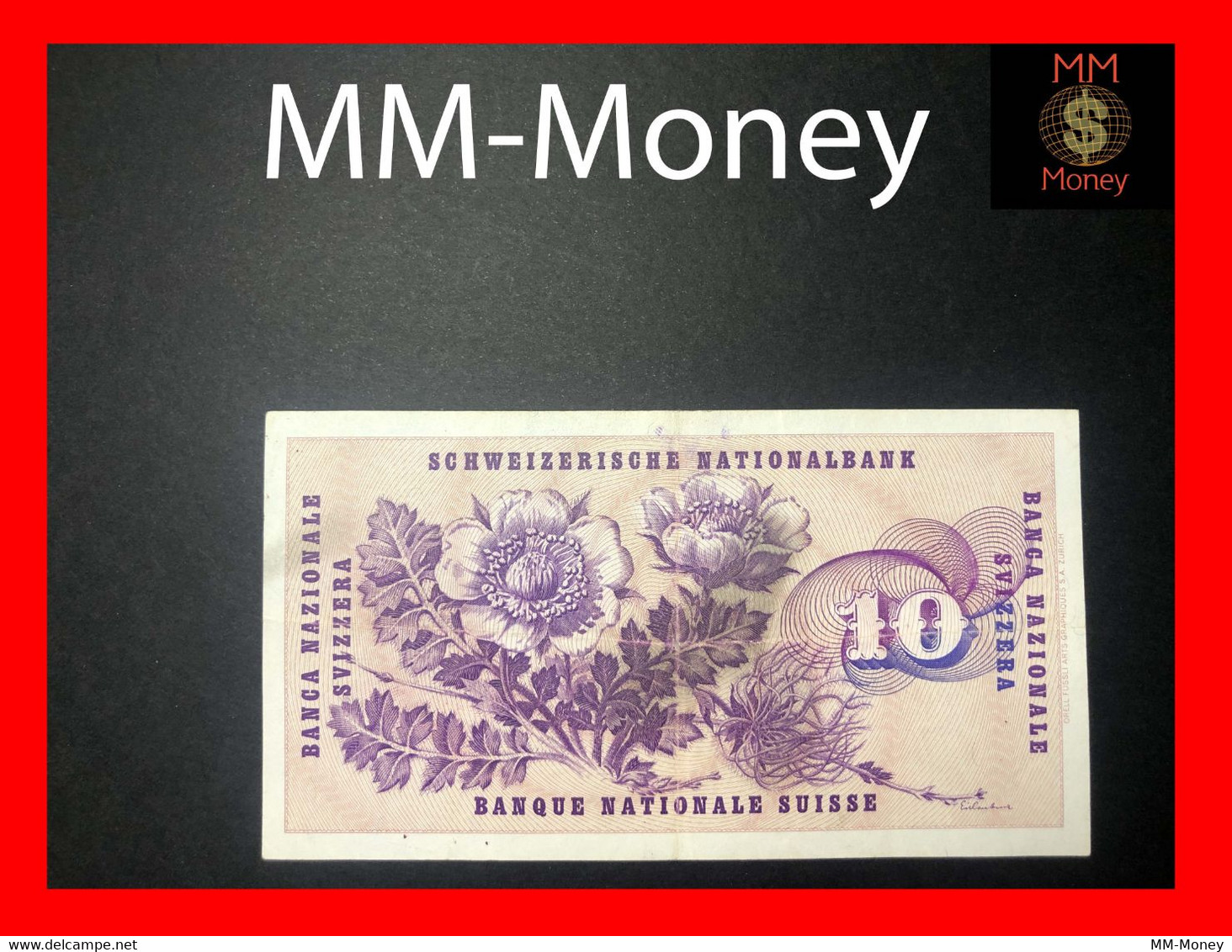 Switzerland  10 Francs  7.3.1973  P. 45   VF+ - Suisse