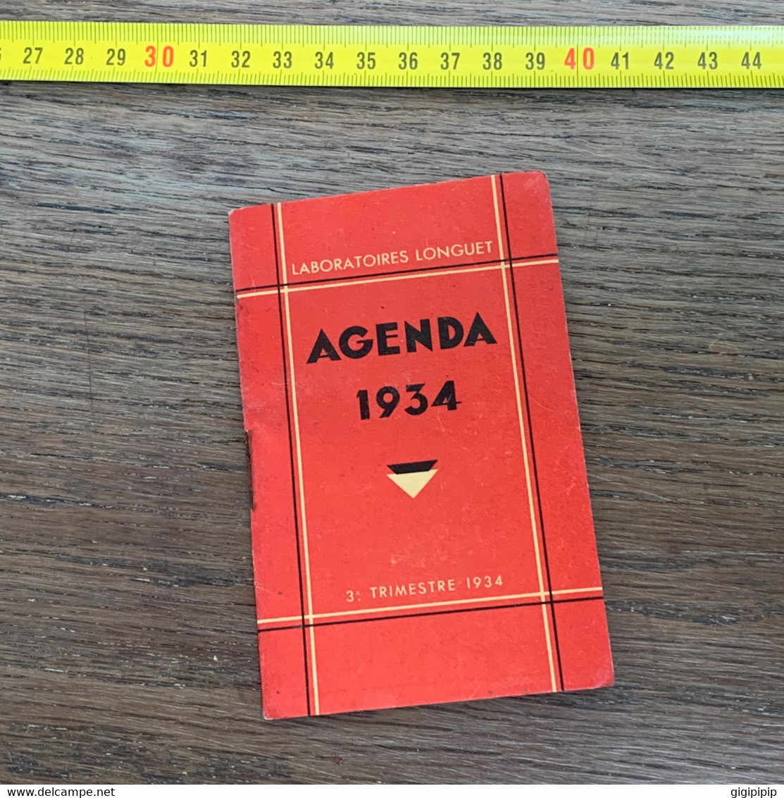 Agenda 3: TRIMESTRE 1934 LABORATOIRES LONGUET CITROSODINE L'ORTHOZOMINE  TBE - Grand Format : 1921-40