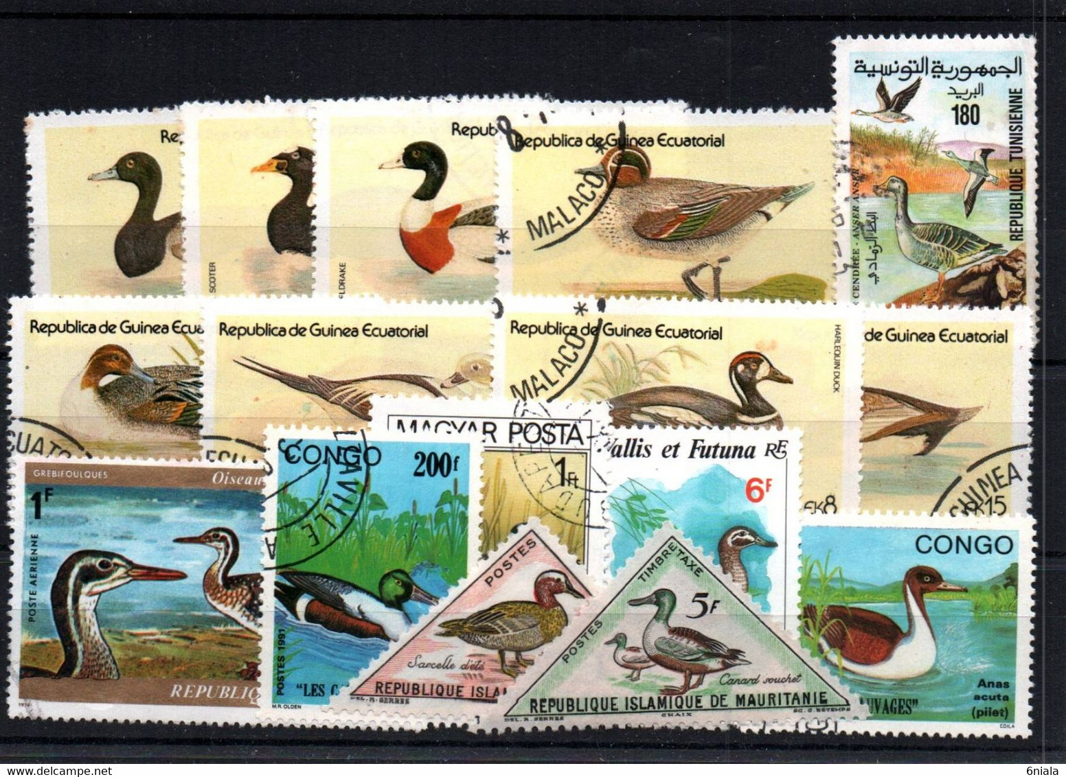 7601 LOT DE 16  TIMBRES CANARDS  Divers  Oblitérés - Boerderij