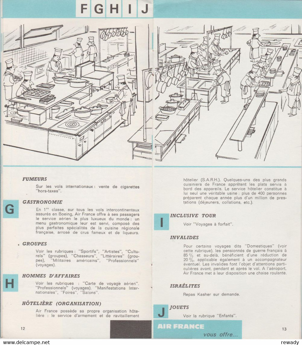 AIR FRANCE - Dépliant / Air France vous offre 100 facilites pour voyager mieux / 30 pages