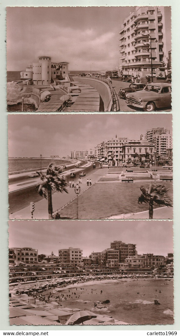 ALEHANDRIA ( EGITTO )  5 CARTOLINE FOTOGRAFICHE CON CUSTODIA FP - Alexandria