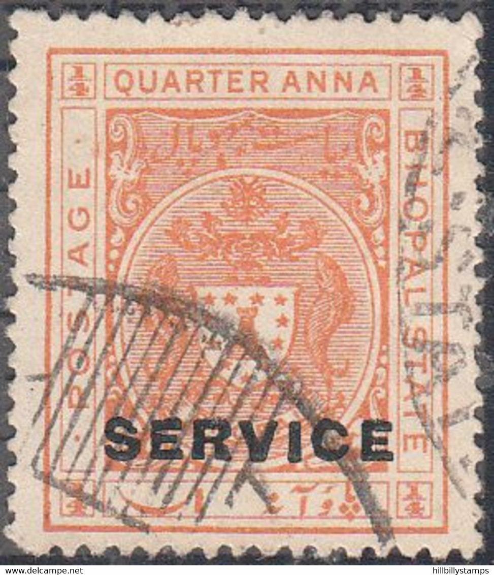 INDIA --BHOPAL   SCOTT NO 032 D    USED   YEAR  1936 - Bhopal