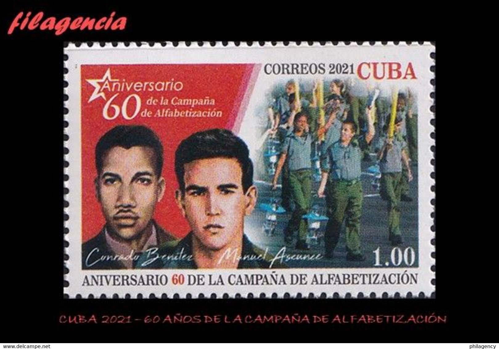 CUBA MINT. 2021-18 60 ANIVERSARIO DE LA CAMPAÑA DE ALFABETIZACIÓN - Ongebruikt