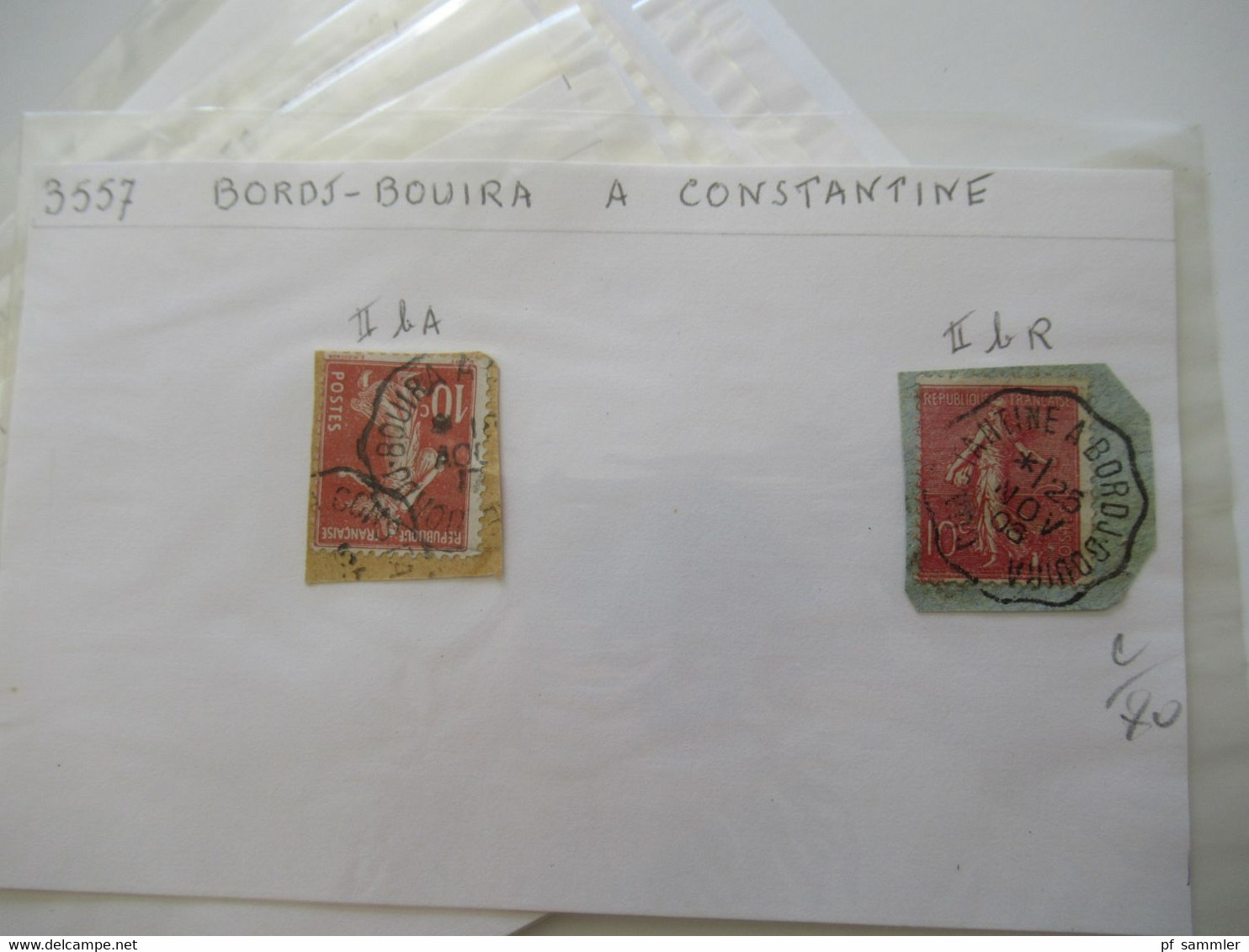 Frankreich Gebiete Algerien / Alger U. Constantine Marken Kleiner Posten Auch Ein Briefstück Stp 1953 Innsbruck A Lindau - Lots & Serien