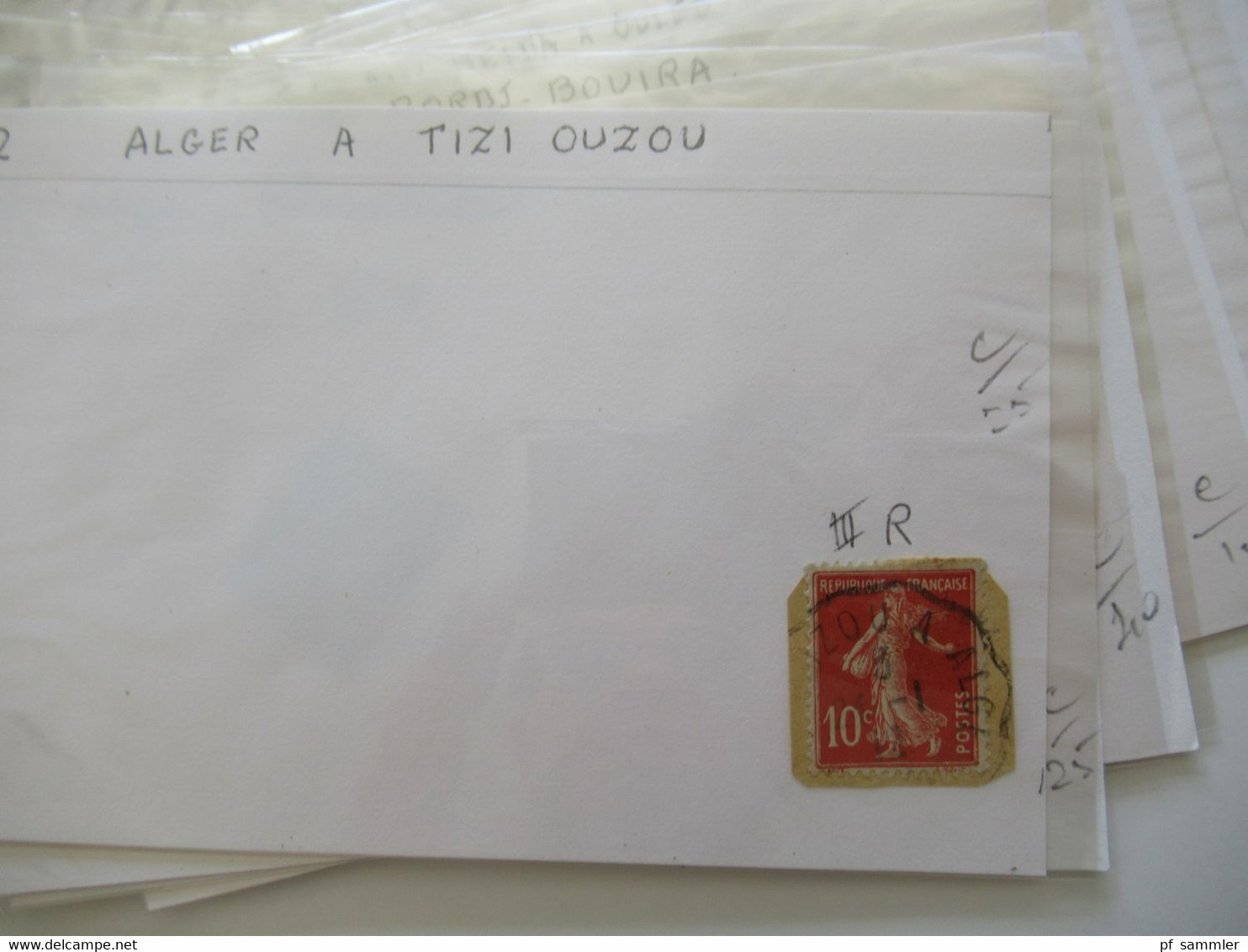 Frankreich Gebiete Algerien / Alger u. Constantine Marken kleiner Posten auch ein Briefstück Stp 1953 Innsbruck A Lindau