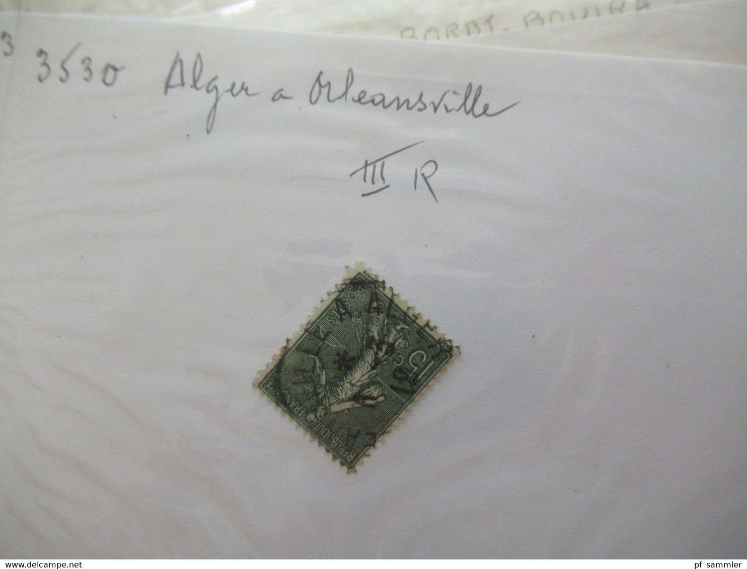 Frankreich Gebiete Algerien / Alger u. Constantine Marken kleiner Posten auch ein Briefstück Stp 1953 Innsbruck A Lindau