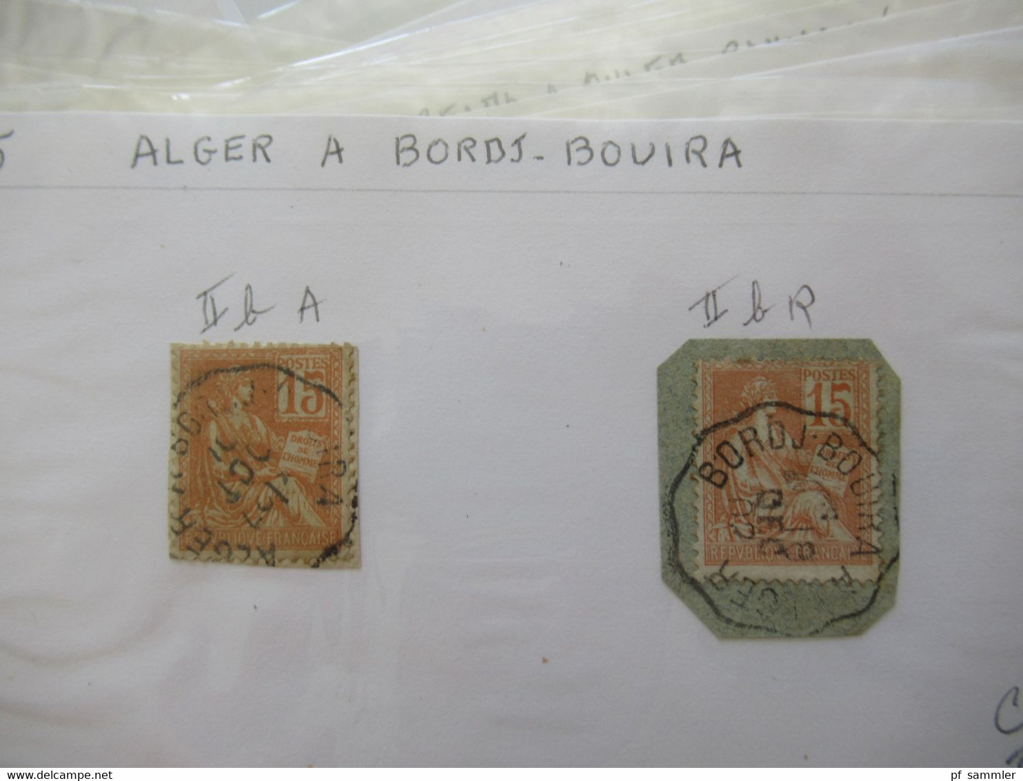 Frankreich Gebiete Algerien / Alger u. Constantine Marken kleiner Posten auch ein Briefstück Stp 1953 Innsbruck A Lindau