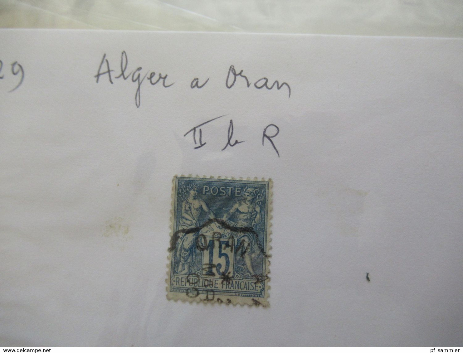 Frankreich Gebiete Algerien / Alger u. Constantine Marken kleiner Posten auch ein Briefstück Stp 1953 Innsbruck A Lindau