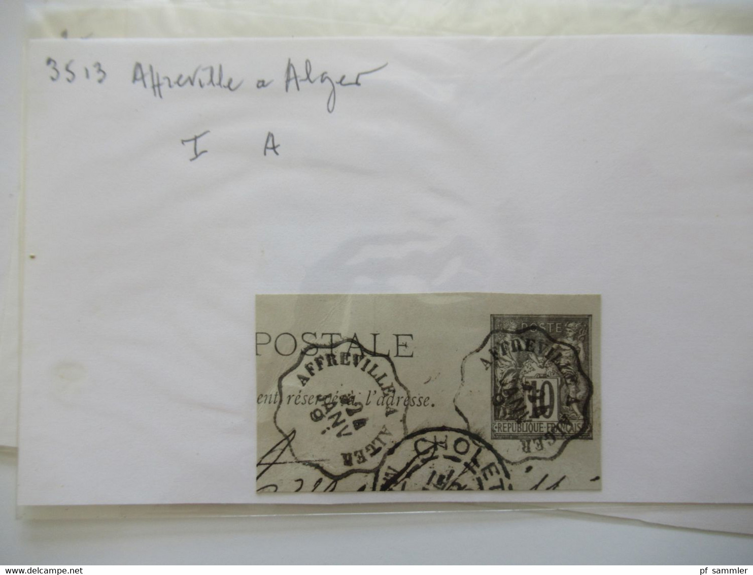 Frankreich Gebiete Algerien / Alger u. Constantine Marken kleiner Posten auch ein Briefstück Stp 1953 Innsbruck A Lindau