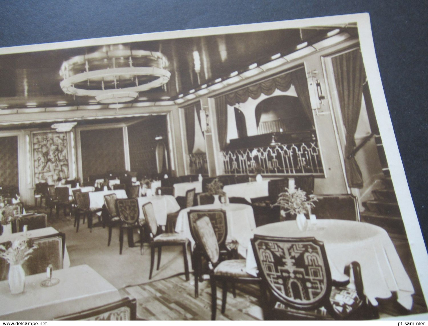 3.Reich 1934 Echtfoto AK Hotel Fürst Bismarck Hotel Centralbahnhof Hamburg Werbestempel Siedlungsausstellung München - Hotels & Restaurants