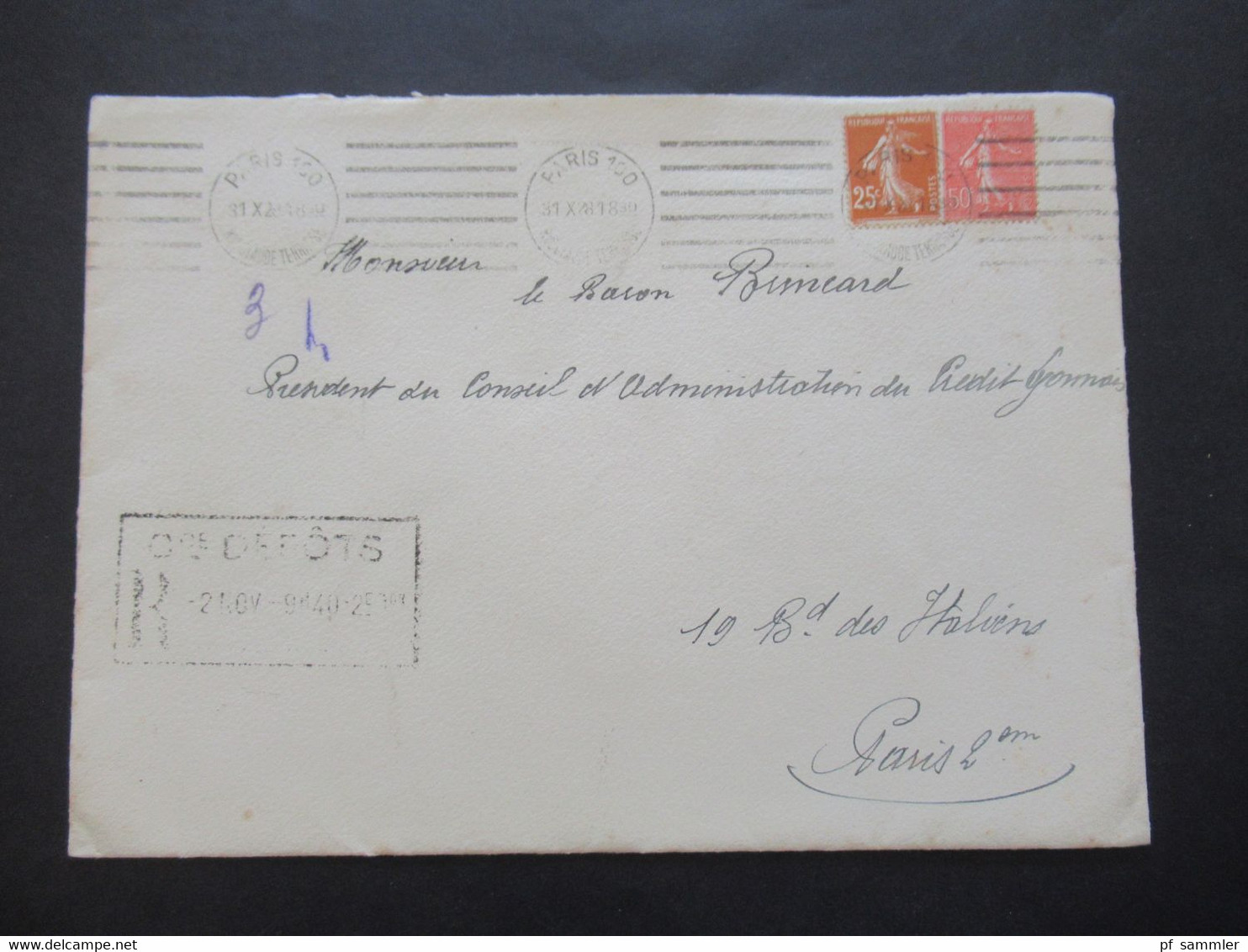 Frankreich 1928 Umschlag Mit Original Einladungskarte Exposition Coloniale Int. De Paris 1931 Gaston Doumergue President - Covers & Documents