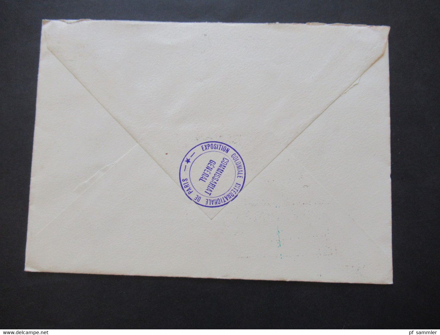 Frankreich 1928 Umschlag Mit Original Einladungskarte Exposition Coloniale Int. De Paris 1931 Gaston Doumergue President - Brieven En Documenten