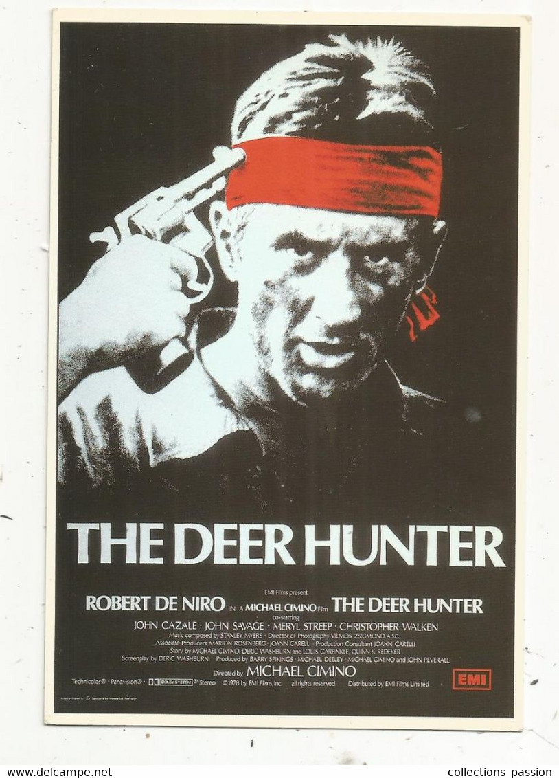 Cp , Spectacle, Cinéma , Affiche De Film,THE DEER HUNTER , 1978, Vierge , Robert De Niro - Affiches Sur Carte