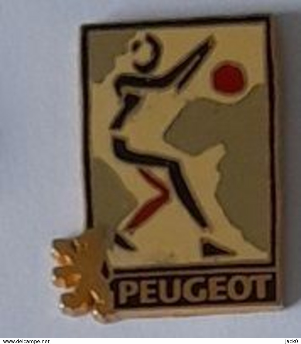 Pin' S  Automobile  PEUGEOT  Sponsor  Du  Sport  TENNIS  Verso  VIP' Ins - Peugeot