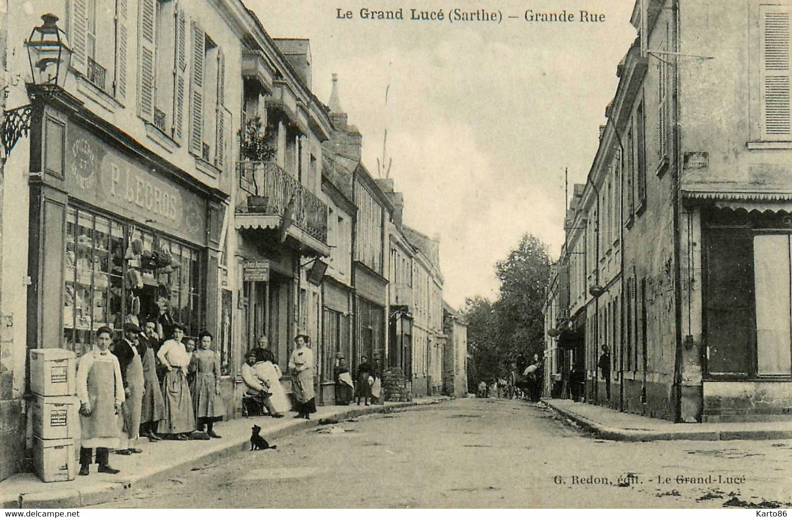 Le Grand Lucé * Débit De Tabac Tabacs TABAC , Grande Rue * Epicerie Graineterie P. LEGROS - Le Grand Luce