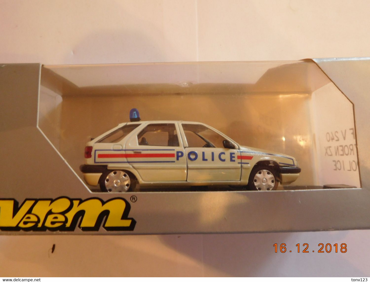 VEREM:Citroen ZX  Police - Autres & Non Classés