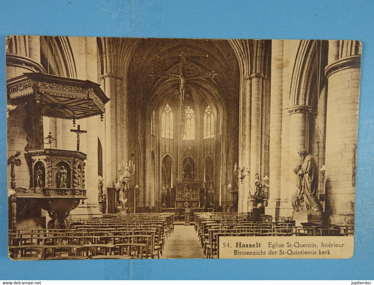 Hasselt Eglise St-Quentin Intérieur Binnenzicht Der St-Quintienus Kerk - Hasselt