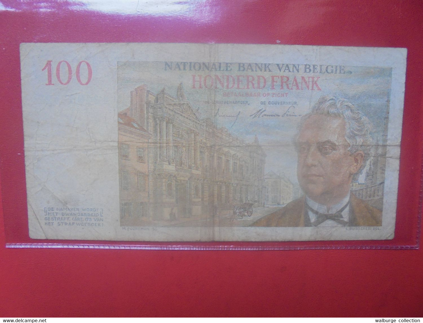 BELGIQUE 100 Francs 1953 Circuler (L.4) - 100 Francs
