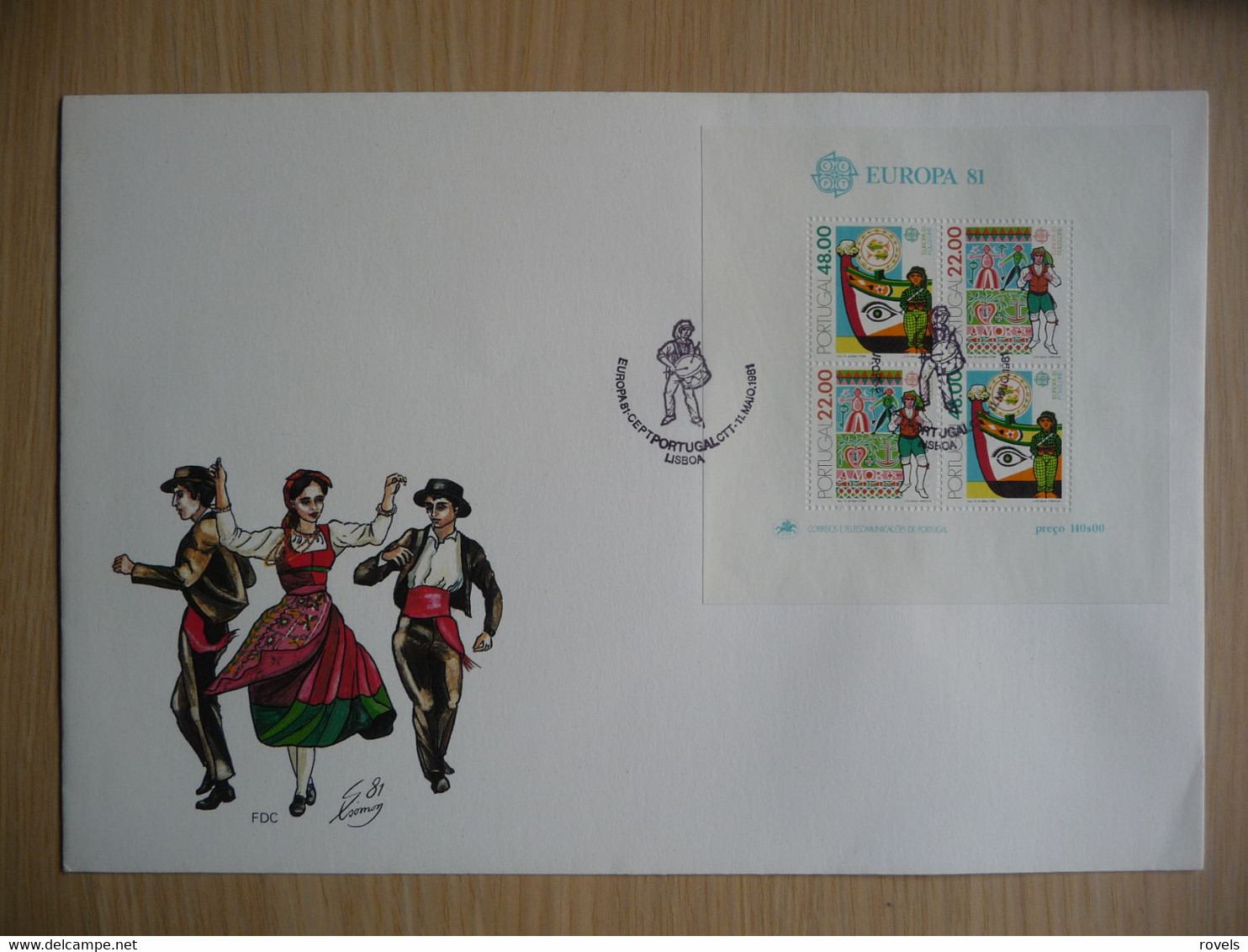 (6) **  Europe 1981 - CEPT FDC Portugal Mi.Block 32 - Cancel Lisboa - Sonstige & Ohne Zuordnung