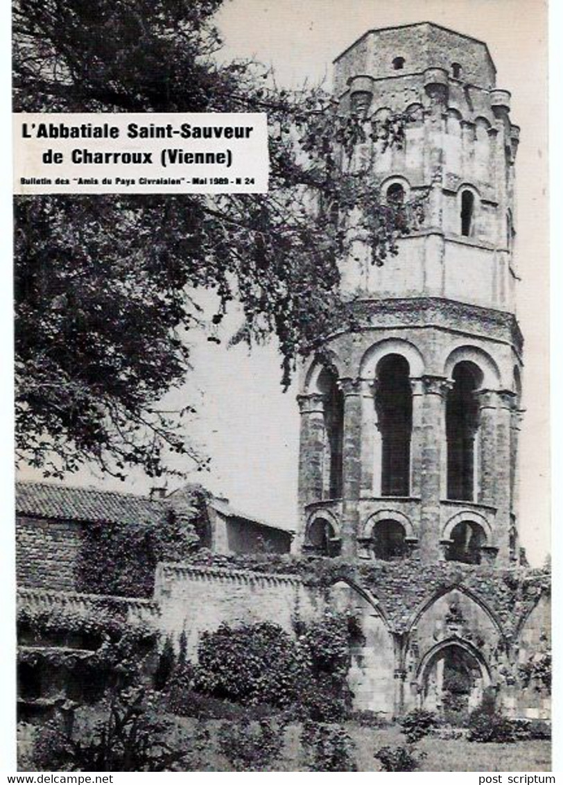 Livre - L'abbatiale Saint Sauveur De Charroux (Vienne) - Auvergne