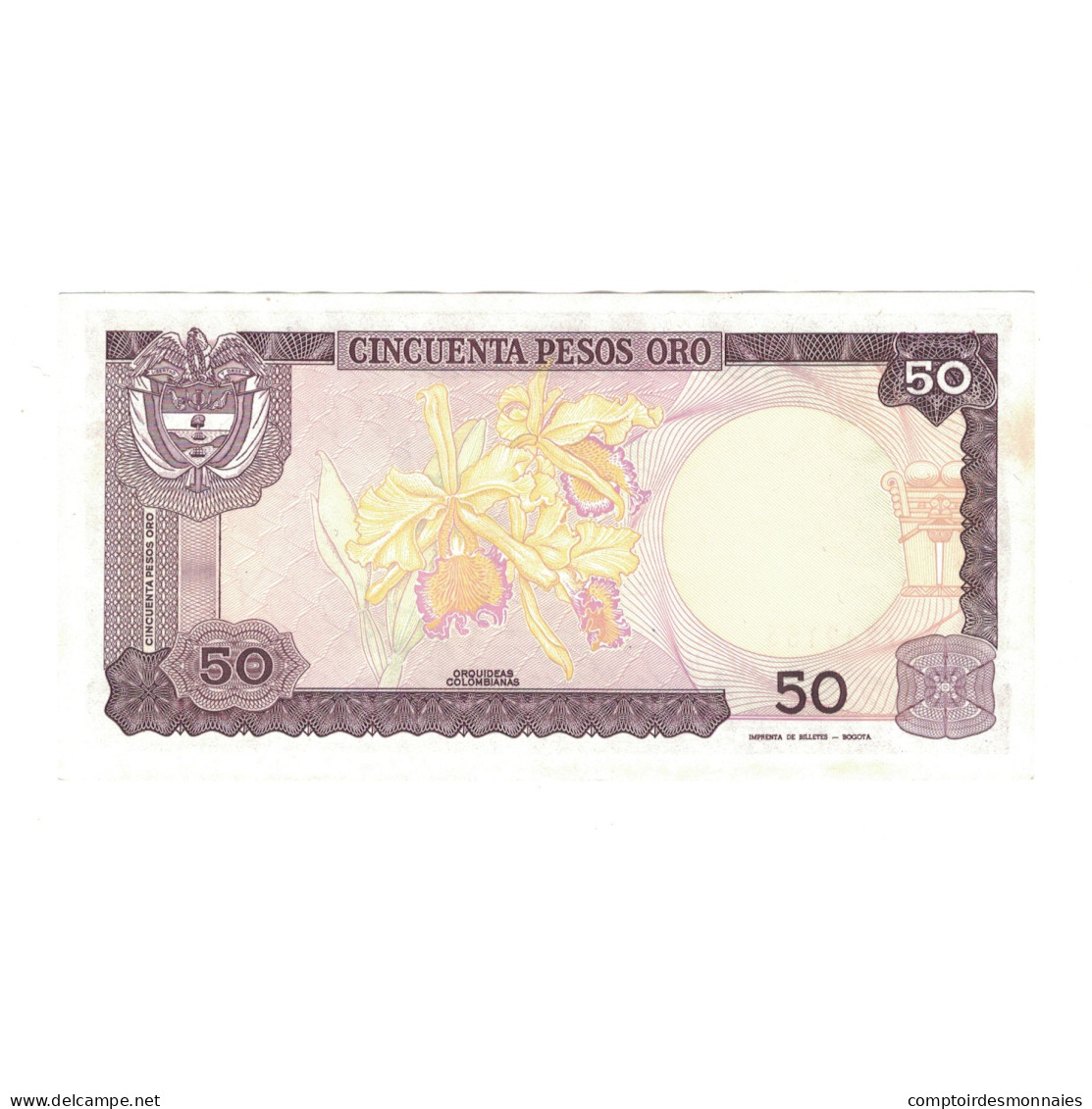 Billet, Colombie, 50 Pesos Oro, 1986, 1986-01-01, KM:425b, SUP - Colombia