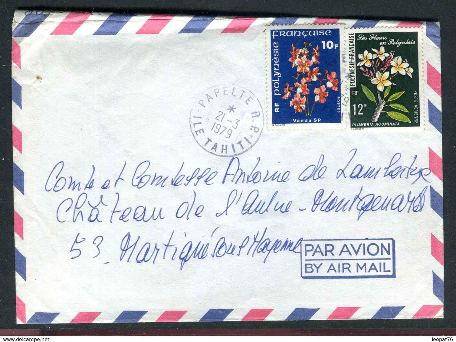 Polynésie - Enveloppe De Papeete Pour La France En 1979 - J 87 - Covers & Documents
