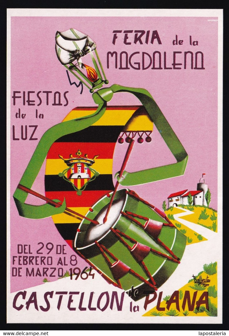 Castelló. *Castellón. Feria De La Magdalena 1964* Nueva. - Castellón